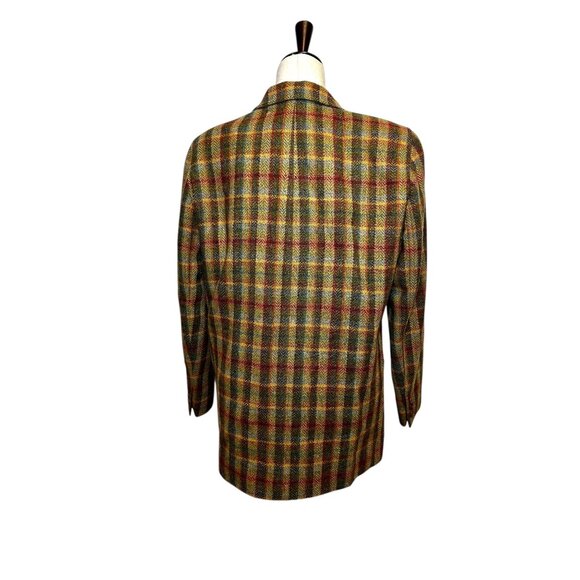 Lizsport Vintage Wool Blazer Women’s Size 4 | Tweed Plaid Houndstooth Jacket Fal - Picture 6 of 9